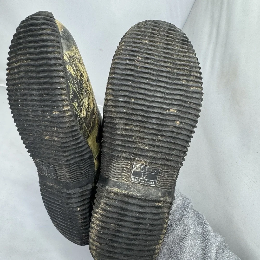 Frogg Togg Ankle Boots US Mens Sz 12 Rubber Steel Shank Camo Hunting‎ Farm